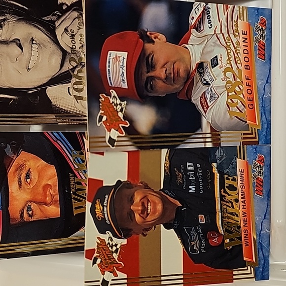 Wheels Trading Cards Toys Vintage Nascar Trading Cards Set Of 4 Rookie Thunder Series 1993